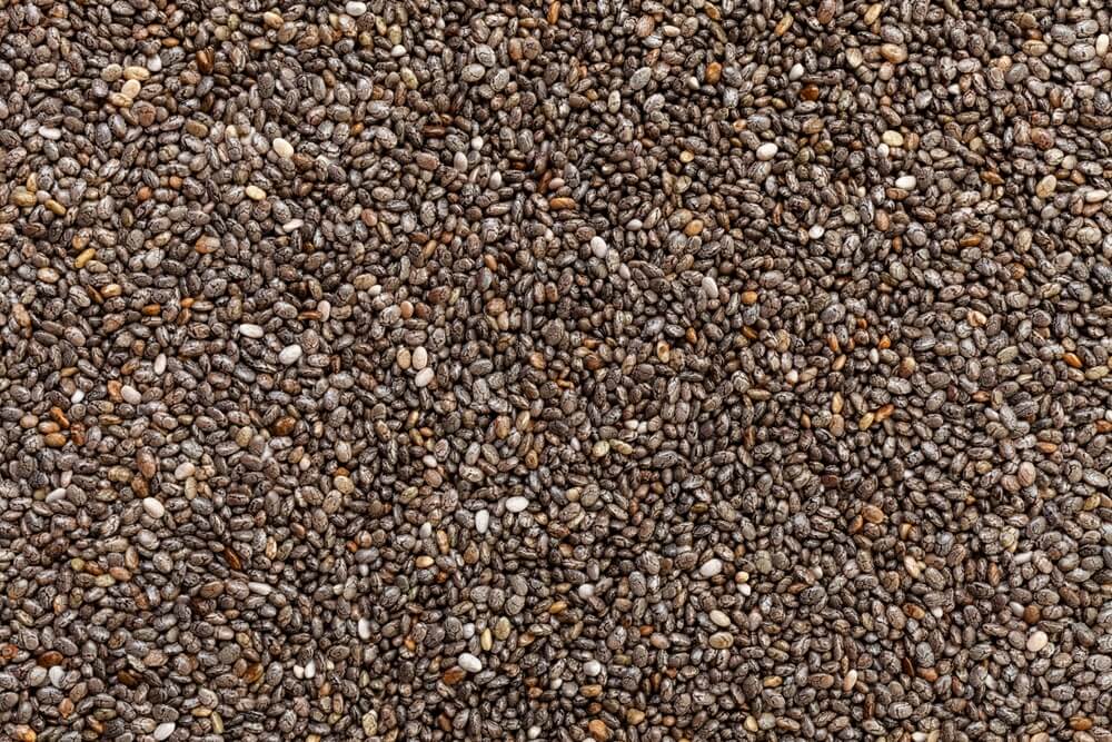 Chia,Seeds,Background.,Top,View