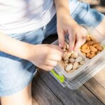 The,Correct,Diet,For,The,Children.,Boy,Holding,A,Tray