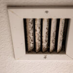 White,Vent,Showing,Dirt,And,Grime,From,Daily,Use.,Concept